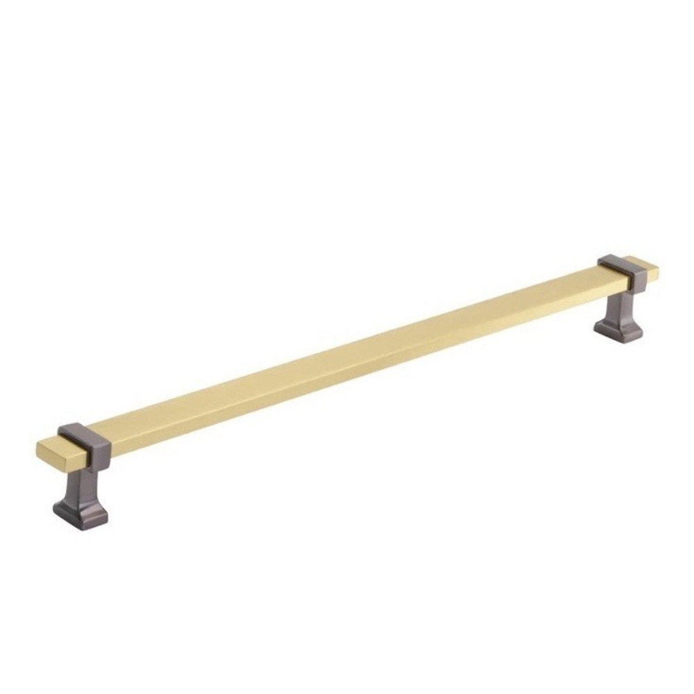 Amerock | Cabinet Pull | Brushed Gold/Black Chrome | 11-5/16 inch (288 mm)